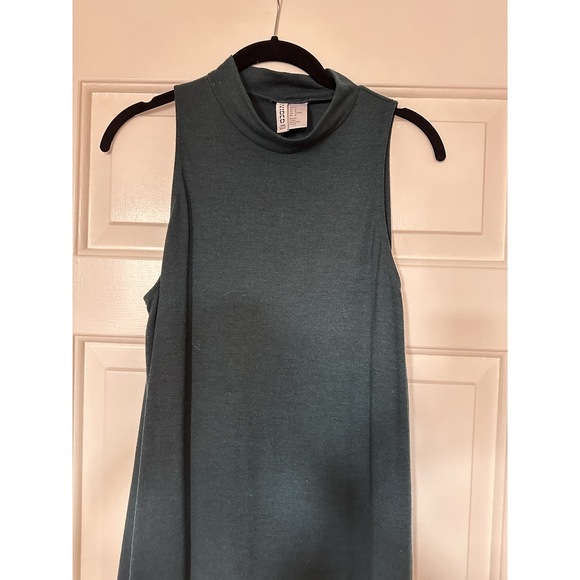 H&M Mockneck Dark Green Dress - Picture 3 of 6